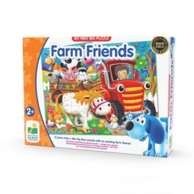 Primul meu mare puzzle de podea Animale la ferma 12 piese 60.96x45.72 cm asamblat
